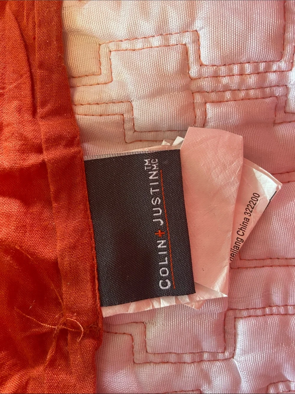 1Orange Pillow Sham, 4 pair Pillow Cases 2orange, 2black, 2dark red, and 2tan